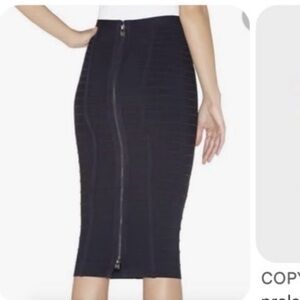 Herve Leger small sia skirt navy blue